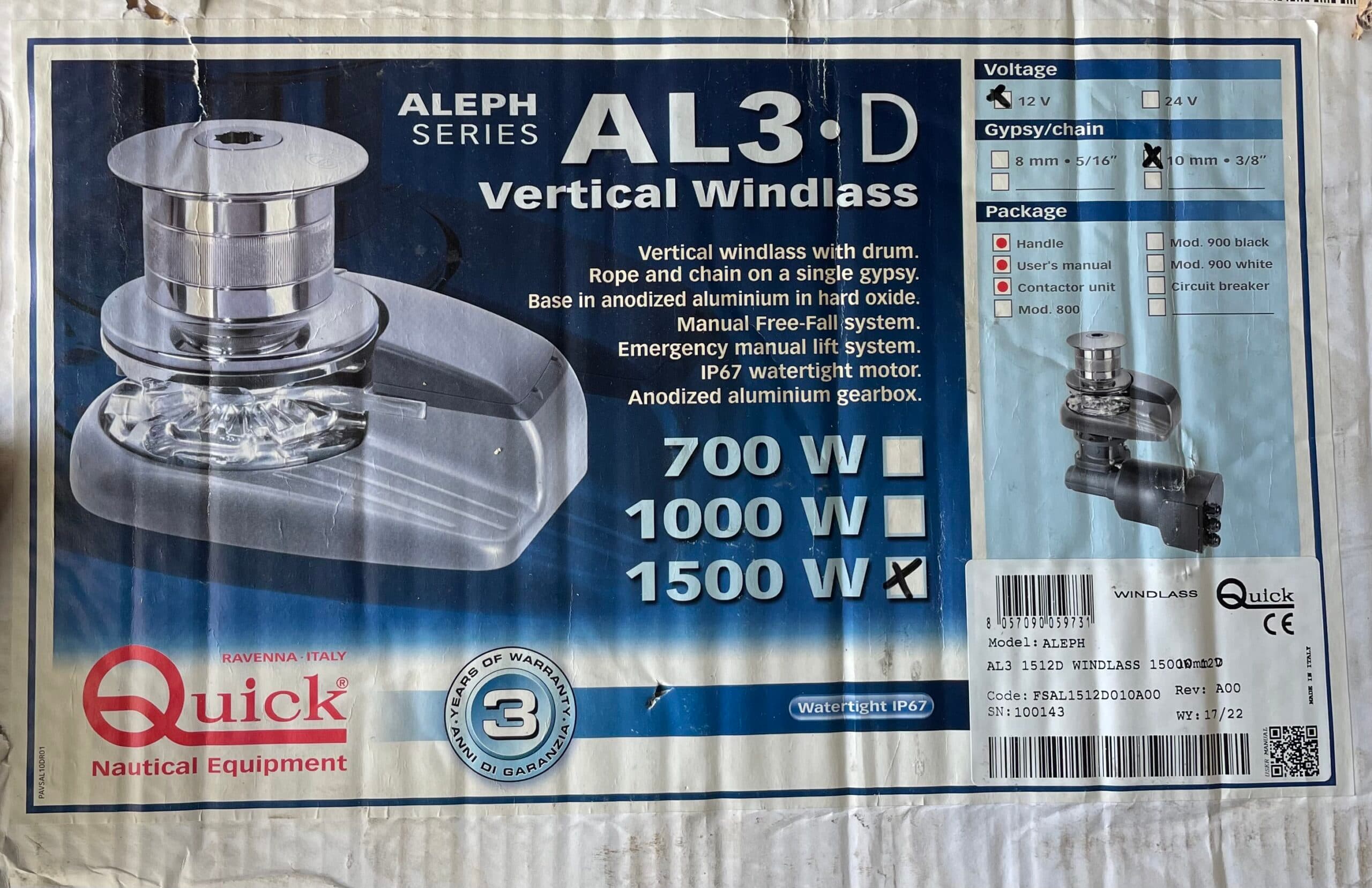 Photo principale de l'annonce: Guindeau Quick 1500 w