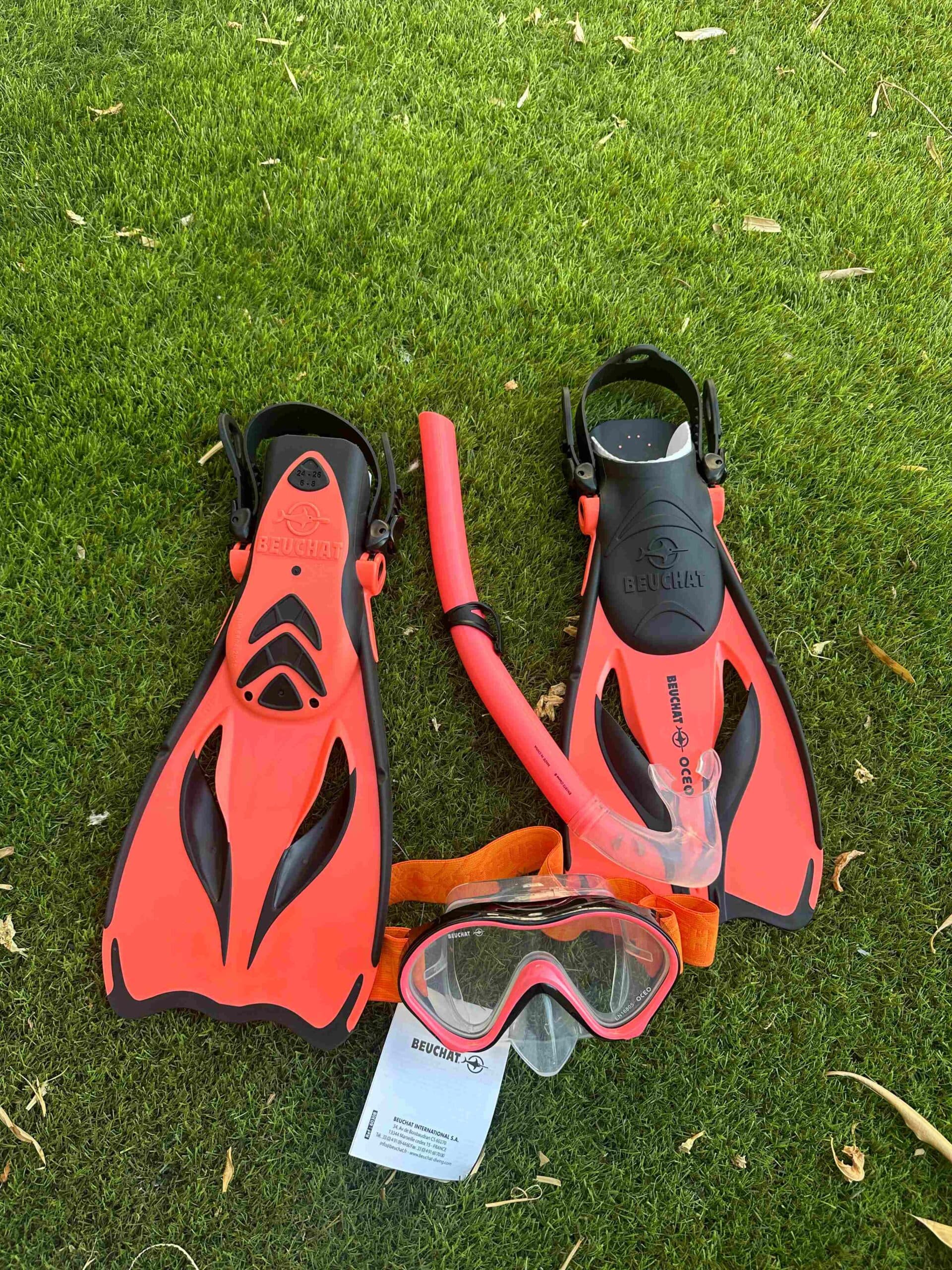 Photo principale de l'annonce: Kit palmes masque tuba Beuchat oceo taille 24-26