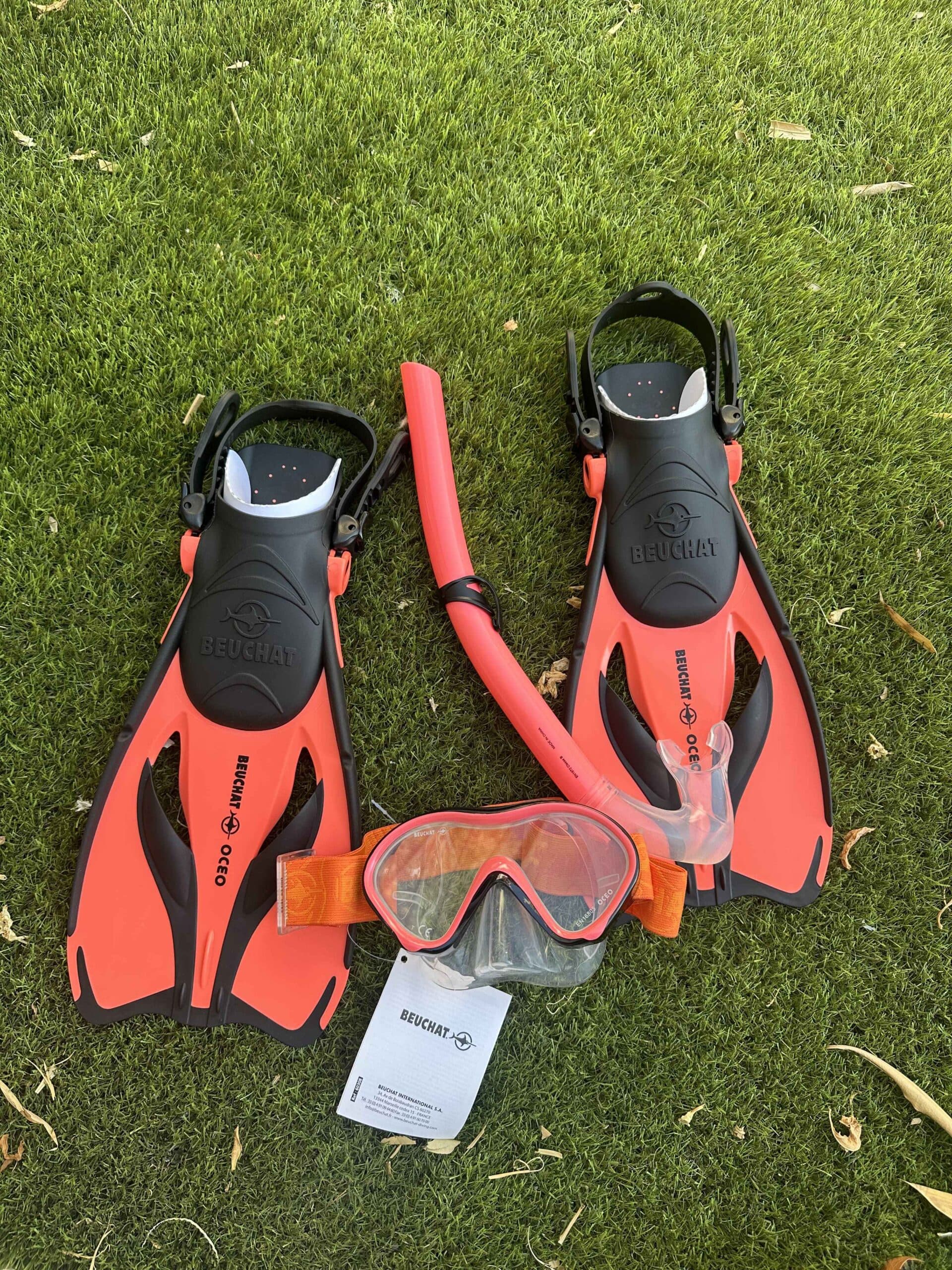 Photo 3 de l'annonce: Kit palmes masque tuba Beuchat oceo taille 24-26