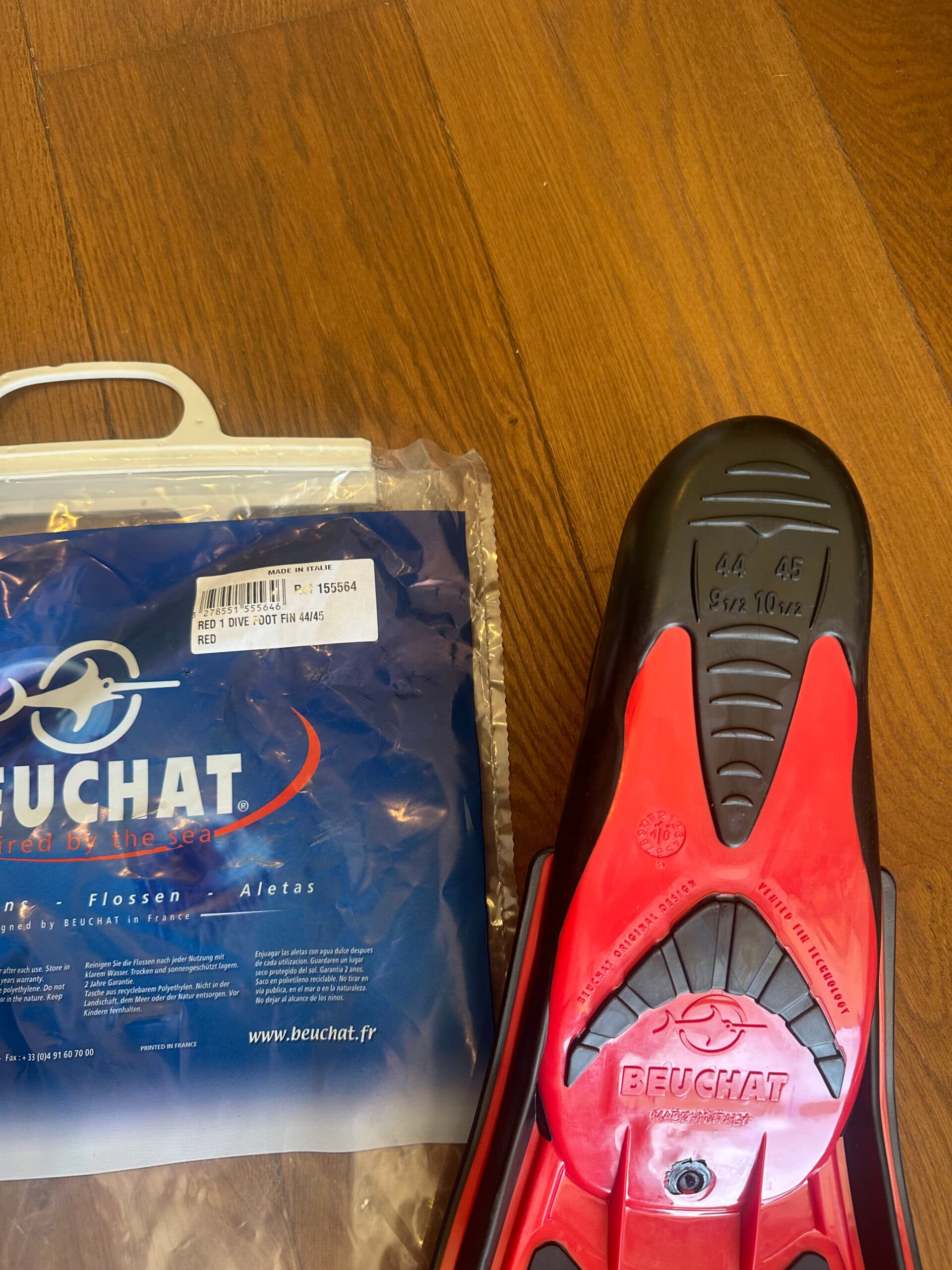 Photo 2 de l'annonce: Palmes Beuchat chaussante 1Dive 44/45